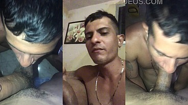 Meu amigo hétero queria experimentar como era uma mamada minha e acabou me mamando também