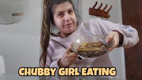 Chubby Girl Eating BBQ On Camera – Natural Belly Showing While I Talk and Enjoy My Asado Like A Real Latina