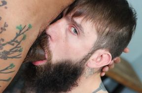 Loud glory hole anal by the locker room for King Cuba and Buck Richards