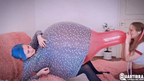 Q912 Mariette btps pink RX24 under Stashia's dress - 1080p