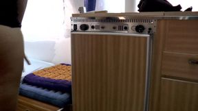 Outdoor Park Tease Turns Wild DP Rv Fuck