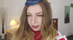 Casey Calvert And Stella Cox - Flight Attendant Wants To Fuck