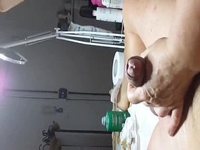 Getting my dick waxed while it's hard like a rock