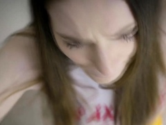 A busty babe fucks bf during quarantine