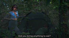 step mom’s secret masturbation in share tent turns taboo fuck!