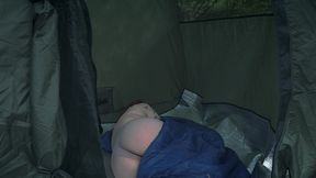 step mom’s secret masturbation in share tent turns taboo fuck!