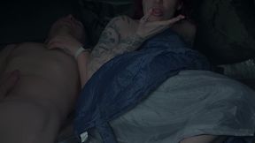 step mom’s secret masturbation in share tent turns taboo fuck!