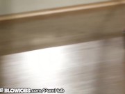 Maya Moreno Caught Janitor Sniffing her Panties