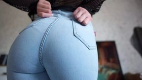 Jeans Face Sitting POV! Perfect Ass Jeans Try on Haul