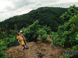 HUNT4K. Met a in nature's garb stranger with fine tits in the forest