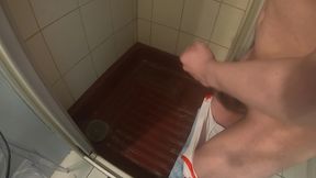 Pissing and cuming in the shower