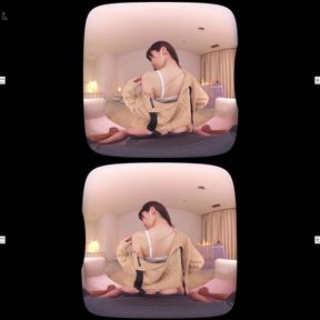 Koto's Juicy Peach Tease Leads to Wild VR Passion Session