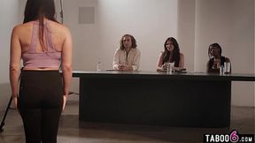 Busty MILF Alison Rey tastes and fucks her way to the top role