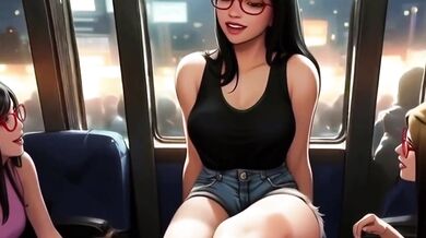 Japanese Train Cartoon Animation Hentai Public Footjob Feet Licking Cum On Feet