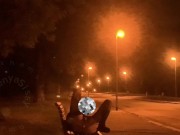 Публичный трах дилдомом с членом в парке