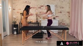 ALL GIRL MASSAGE - Bolster Madness With Sexy Masseuse Bunny Colby And Her Gorgeous Client Gia Derza
