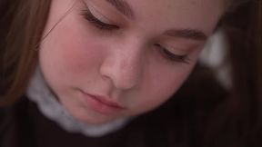 You don '_t listen to Daddy , you don '_t learn your lessons , you dirty schoolbabe ! First ANAL