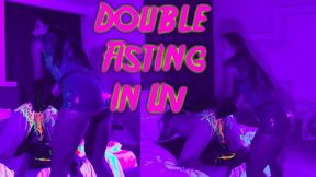 Double Anal Fisting in UV 1080p 60fps with Lady Annabelle Maz Morbid #fisting