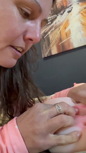 My First Lesbian Experience with Tantaly Sex Doll CUM In Mouth   Clip 1