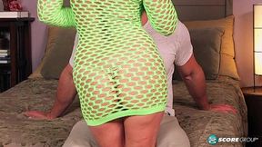 Hot MILF Brandy takes colossal cock in doggy style