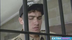 Officer Michael Swayze shoves inside my tight twat his huge pistol that unloads cum