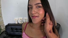 a novinha levando ferro em pov anal