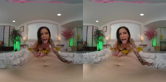 Brunette and Redhead Duo in VR Long Passionate Heat