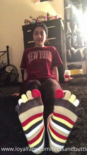 Violet Ski - Toes Socks 1