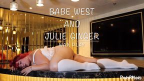 Babe West and Julie Ginger Wax Play