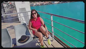 Busty MILF Flashes Outdoors & Reminisces Vacation Fun