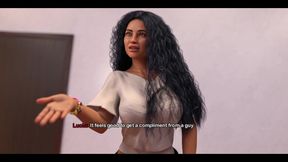 My Bimbo Dream - Hot Latina MILF Makes Her Friend with Big Fake Tits Cum in the Fitting Room While Massage Her Nipples
