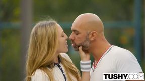 TUSHY First Anal For Blonde Aubrey Star