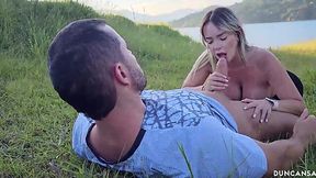 Busty Blonde Slut Pounded Deep in the Great Outdoors