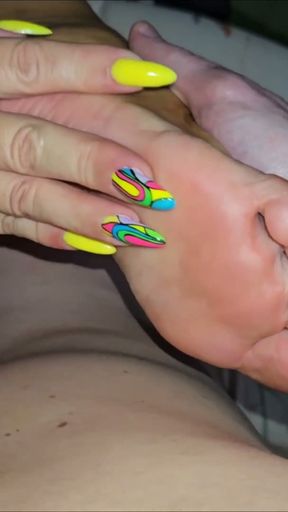 My Stepmom Wants to Seduce Me with Her Feet   Clip 2