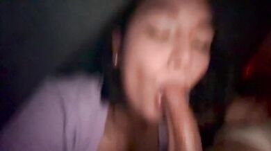 I couldn't resist waking him up to milk his hard cock - only a Latina can wake you up like this