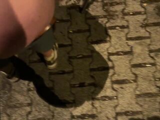 HOOKED up with PEEING angel on PARKING after CONCERT, PUBLIC SCREW!