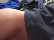 Humping and cumming on my bed.