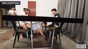 Daniel & Troye Take Turns Using Bottom Caden's Mouth And Tight Butthole As Their Fuck Toy - MEN