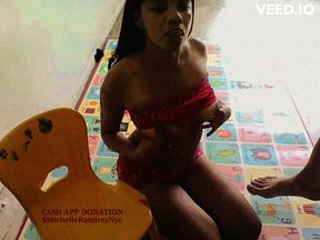 CUCKOLD WIFE SUPER HAPPY TO SUCK HUGE COCK THICK DICK SISSY SUBMISSIVE COSPLAY RED