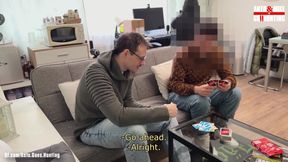 Straight Young Hairy Plumber Get's Sucked and Jerked After a Game of Uno with Mike