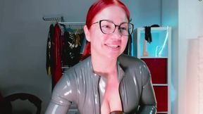 Sph ( Grey Latex Catsuit ) Hebrew