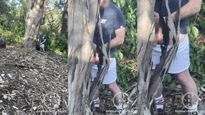 amateur straight boy caught peeing outdoors