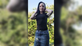 Public cum: countryside pussy play makes me squirt