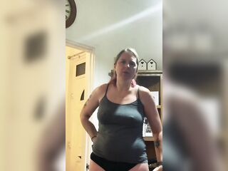 Mamma says no at 1st to flashing then surprises her step son when this chab least expects it