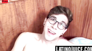Latino Jocks Throat-Fucking Action - Massive Loads on Glasses Guy
