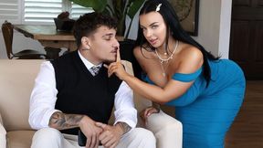 Big-bottomed brunette Payton Preslee nicely impaled in her lovely poses