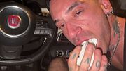 Mattew licks sweaty feet in the car