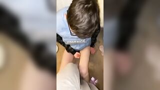 Ballbusting wanking