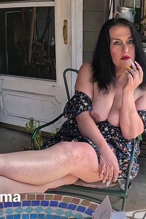 Enjoy My Feet &amp; Tits While I Smoke a Cigarillo