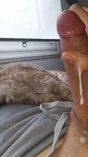 Memorable moment from &quot;Big Cock cumshot and cum play&quot;